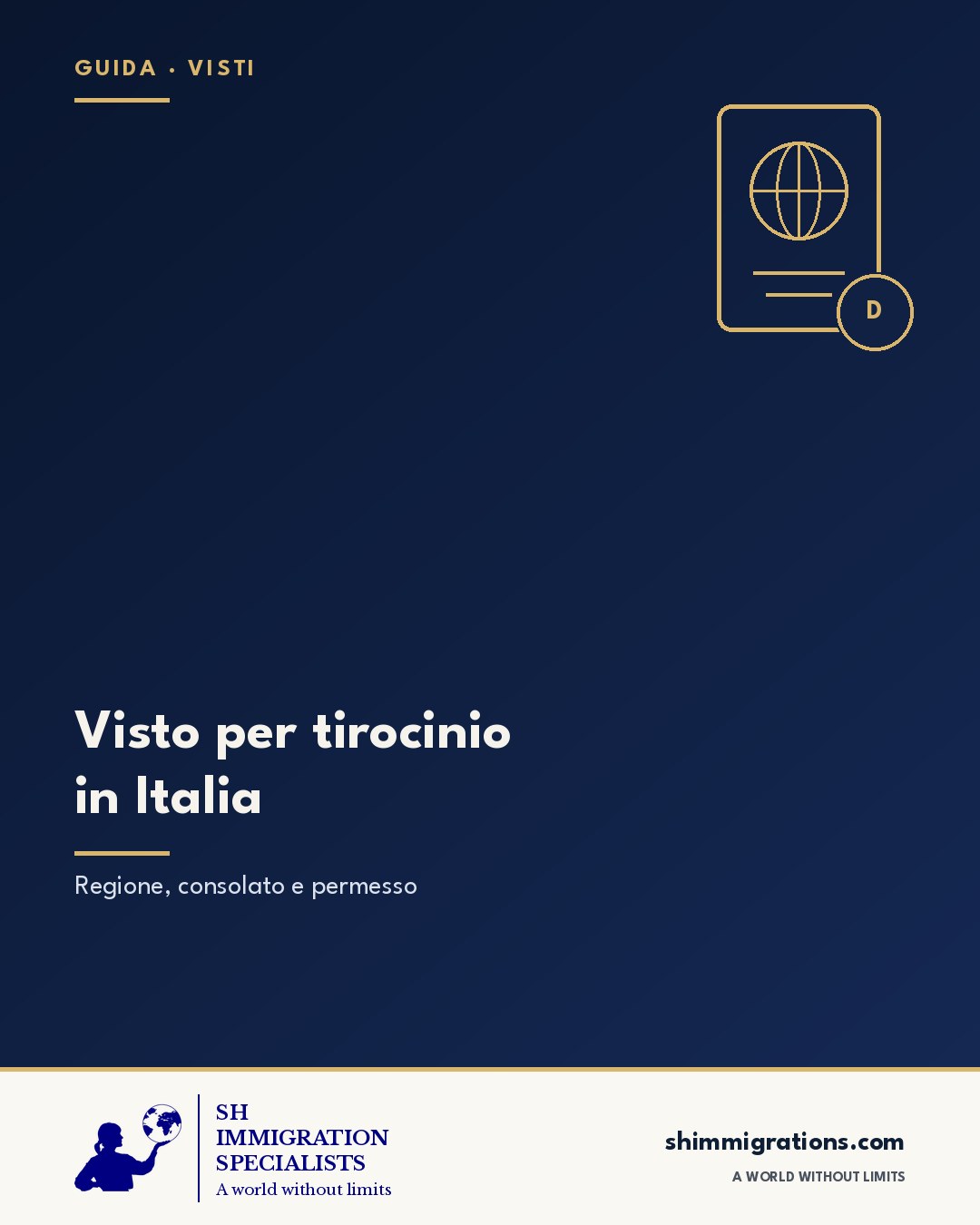 Visto per tirocinio in Italia: guida SH Immigration Specialists