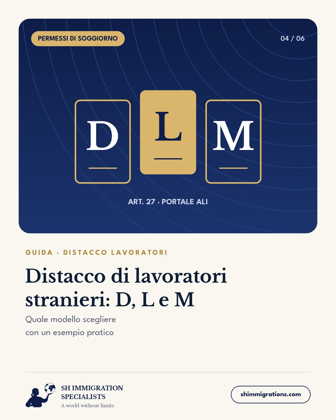 Distacco di lavoratori stranieri: modelli D, L e M