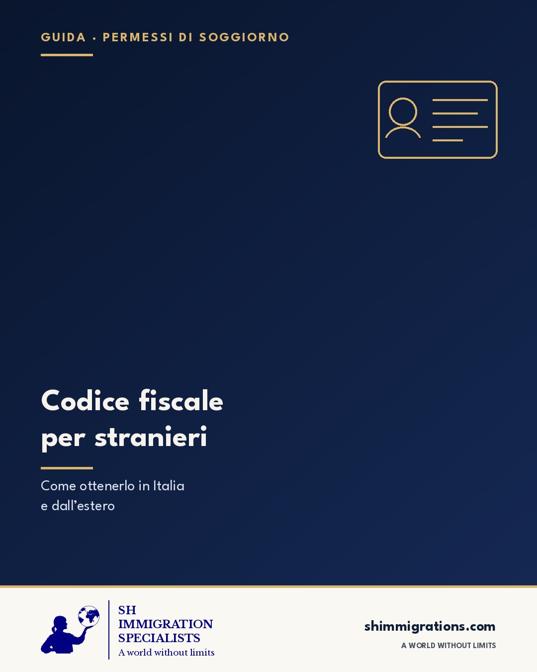 Codice fiscale per stranieri: guida SH Immigration Specialists