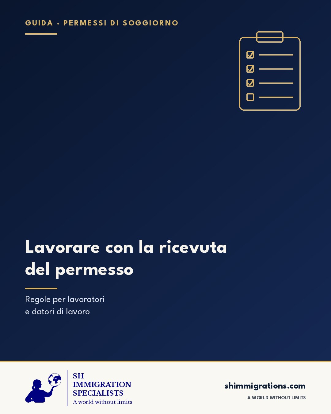 Lavorare con la ricevuta del permesso: guida SH Immigration Specialists