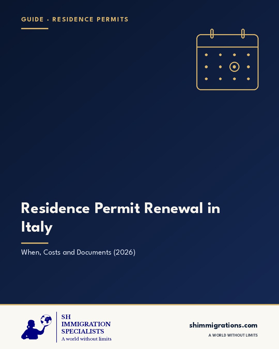 Residence Permit Renewal in Italy: When, Costs and Documents (2026)