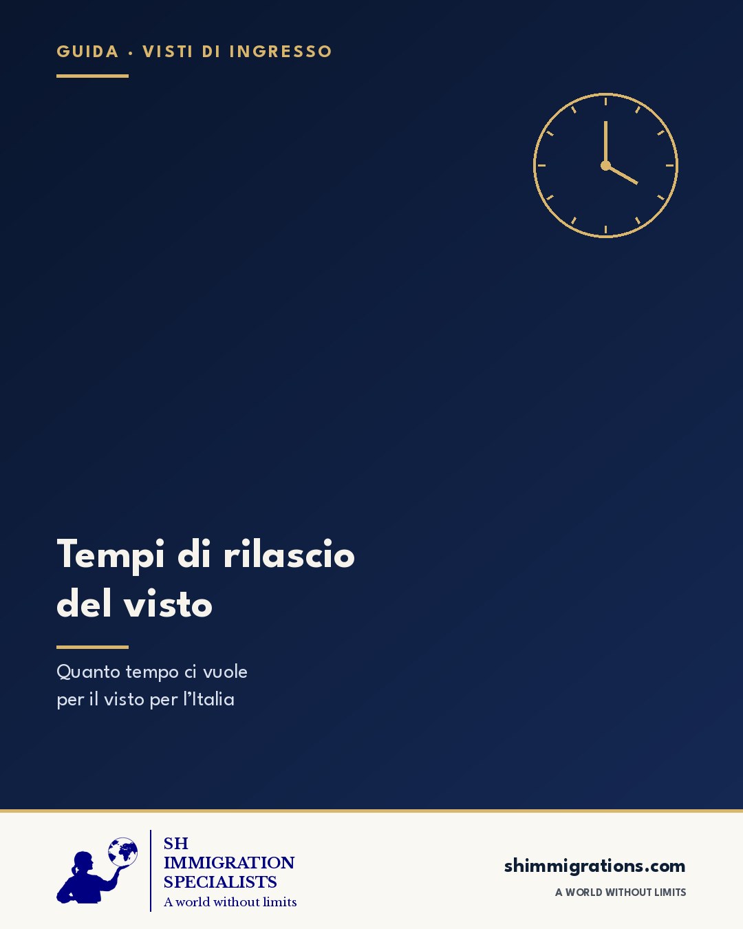 Tempi di rilascio del visto: guida SH Immigration Specialists