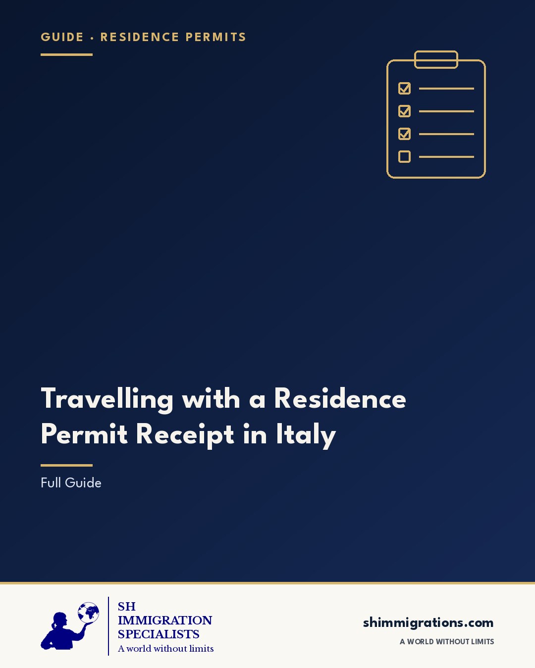 Travelling with a Residence Permit Receipt in Italy: Full Guide