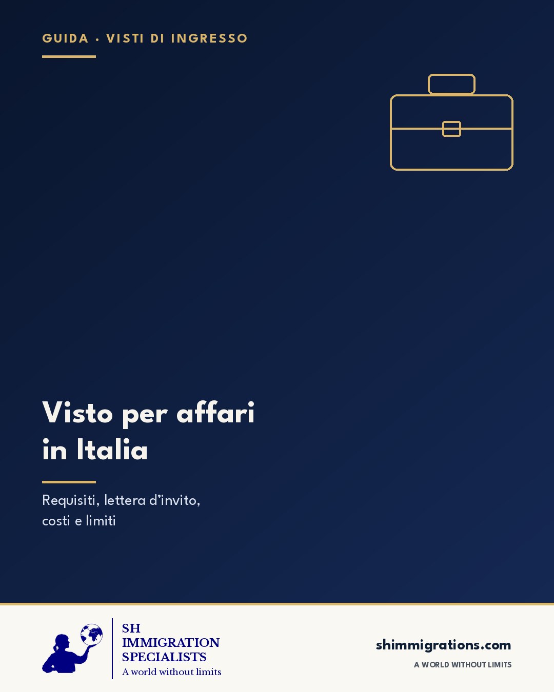 Visto per affari in Italia: guida SH Immigration Specialists
