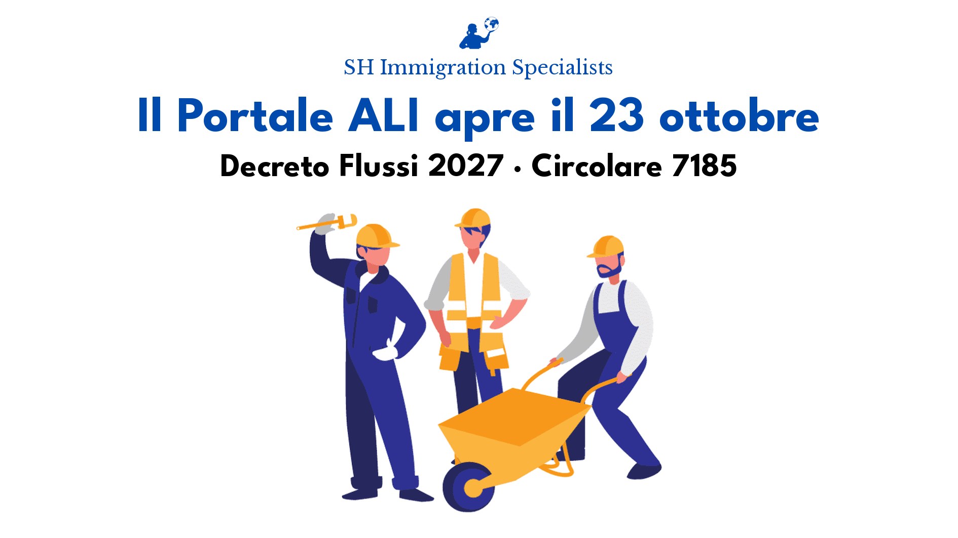 Portale ALI Decreto Flussi 2027: apertura della precompilazione il 23 ottobre 2026, circolare 7185